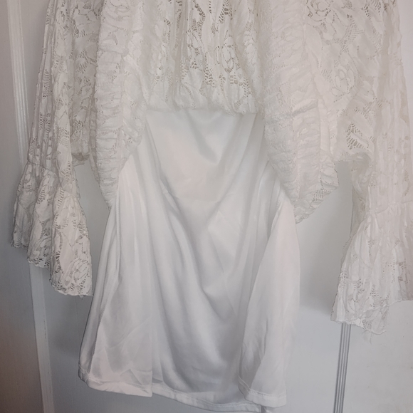 JohnPaulRichard Women's 3/4 Bell Sleeve White Blouse XL - Picture 4 of 7